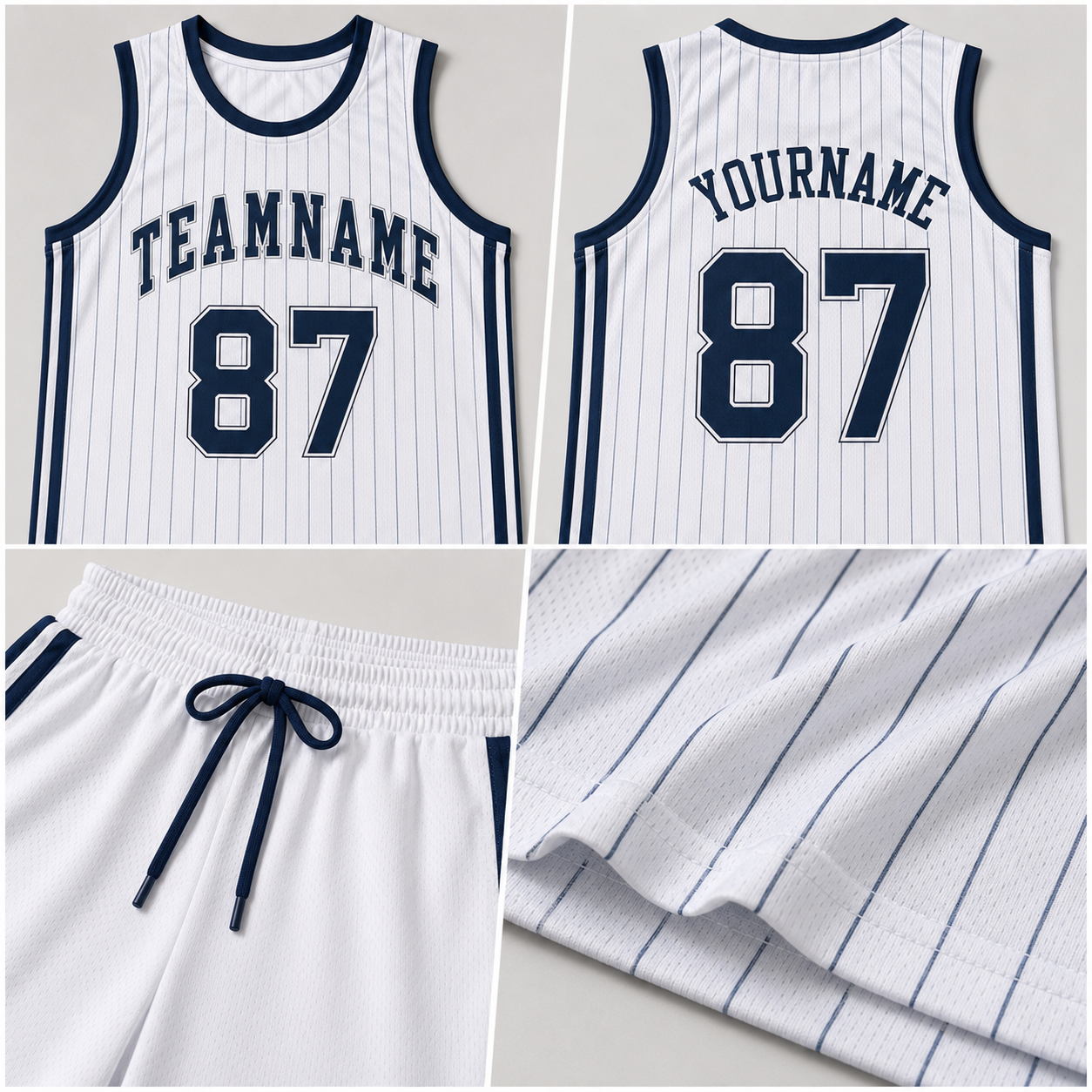 Basketball jersey detail